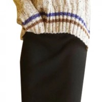 SKSPS003 Custom-made ice silk knitted skirt skirt high waist sexy professional skirt spring slim sports casual polo bag hip skirt